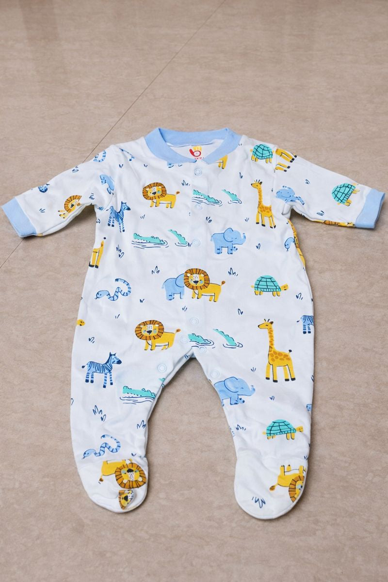 Snuggle Squad – Set of 3 Baby Cotton Footies