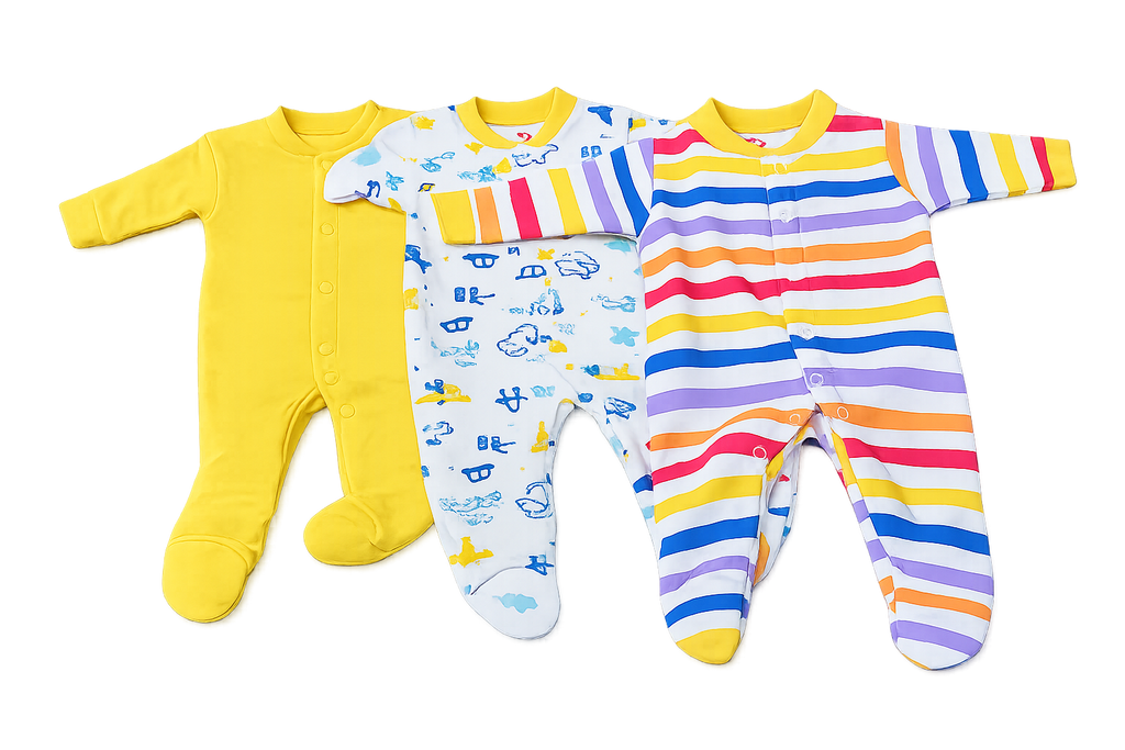 Tiny Toes Trio – Footies Set of 3