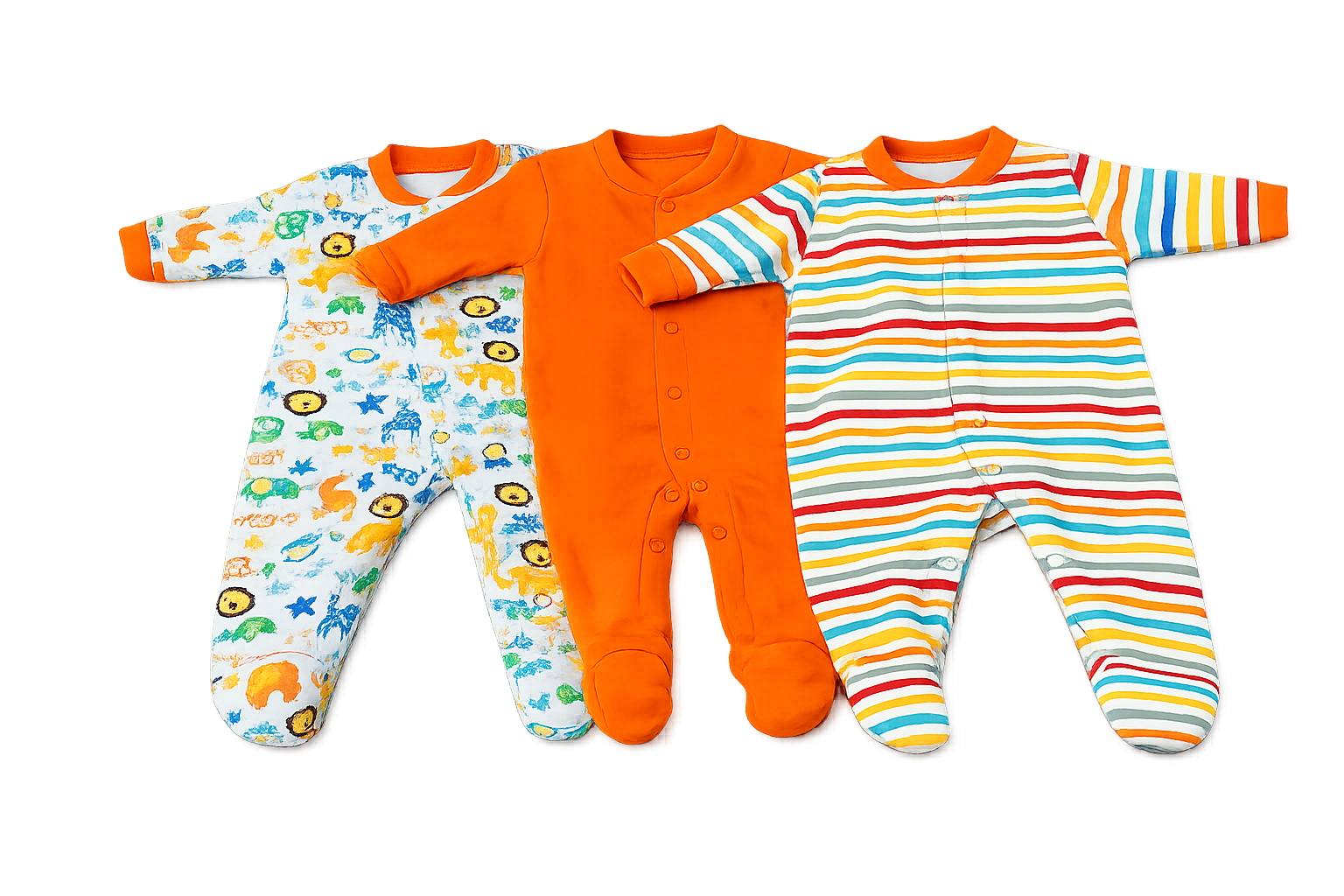 Pure Cozy Collection – 3 Footies Set
