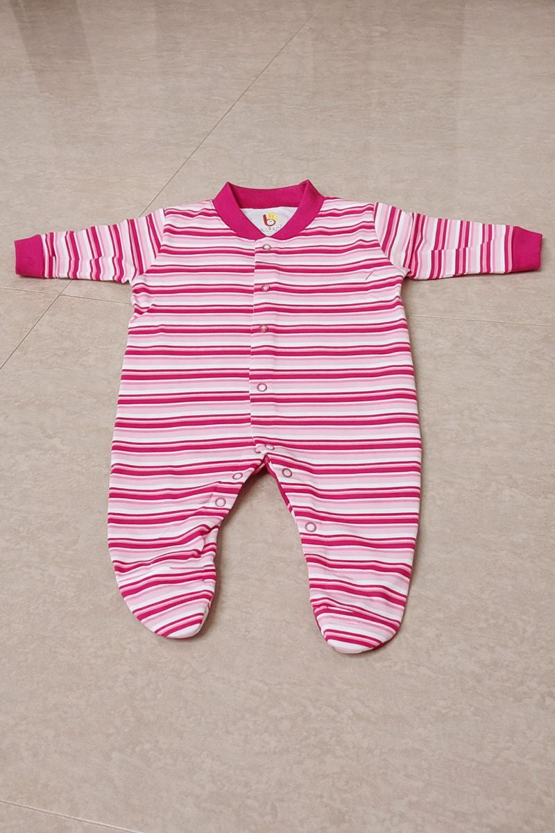 Tiny Wiggles – Soft Hosiery Cotton Baby Footies (Pack of 3)