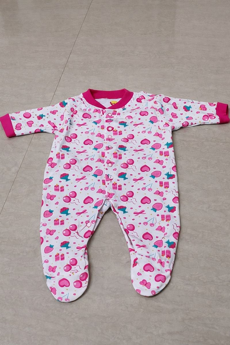 Tiny Wiggles – Soft Hosiery Cotton Baby Footies (Pack of 3)