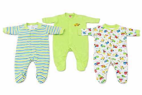 Baby Cotton Footies – Pack of 3
