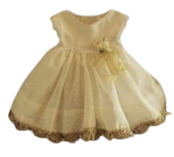 🌸 Baby Girl White Cotton Frock with Elegant Lace